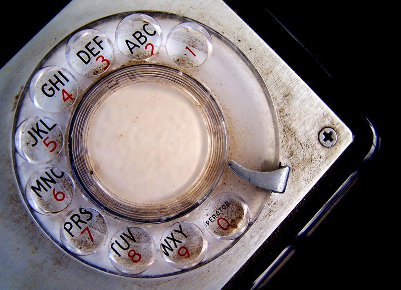 Analog Phone Dial -- Call Me! photo by @flattop341 via flickr license CC BY 2.0